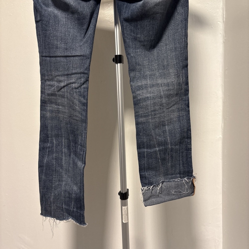 Rock Revival Betty Women's Sz 24 Stra Cut Dark Wash Jeans Embellished Distressed - Picture 3 of 12
